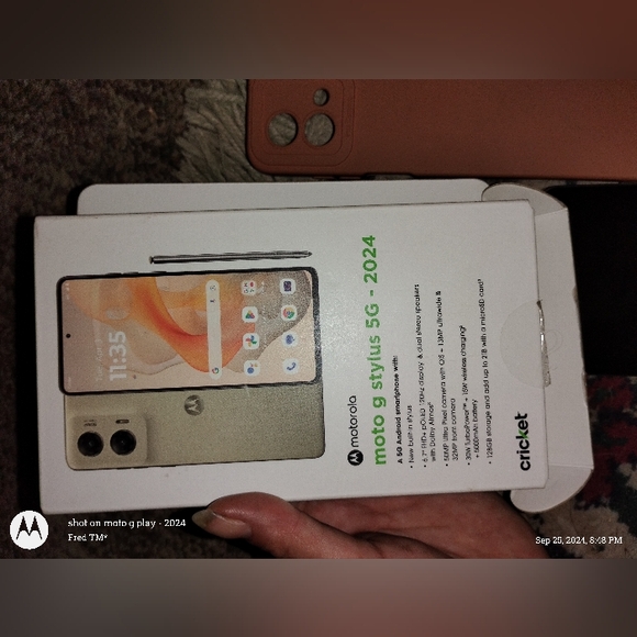 Motorola Moto g stylus 5g 2024 caramel latte nude phone NEW 2 free cases - Picture 8 of 8